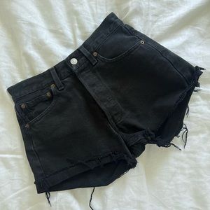 Vintage Black Levis 501 Shorts